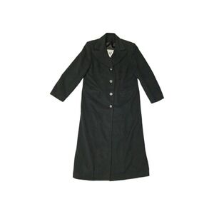 Vintage J. Percy for Marvin Richards Cashmere Black Size 12 Longline Overcoat